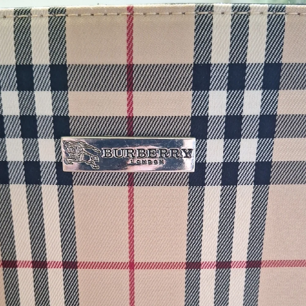 Burberry Plaid Shoulder Bag - Black, Cream, Red - Picture 2 of 9